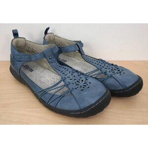 JBU Jambu Blue Sahara Floral Eyelet Sandals Shoes Size 10